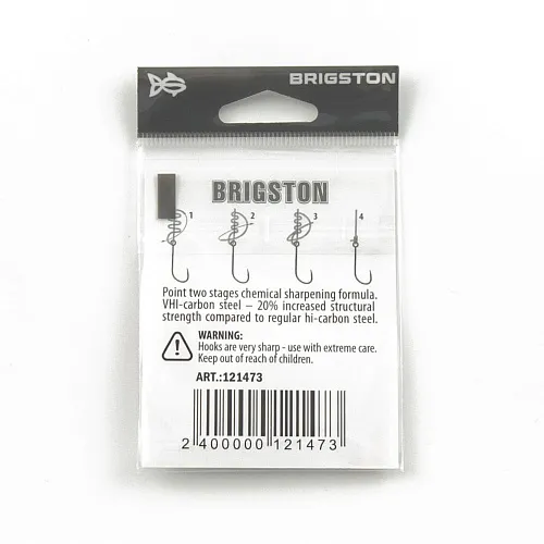 Крючок Brigston S-59 Sport 2BH BN № 6 ( уп. 8 шт.)
