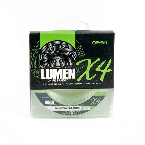 Шнур Caiman Lumen 100м 0,18мм зеленый