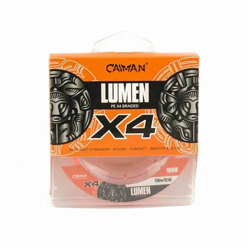 Шнур Caiman Lumen 100м 0,16мм оранжевый