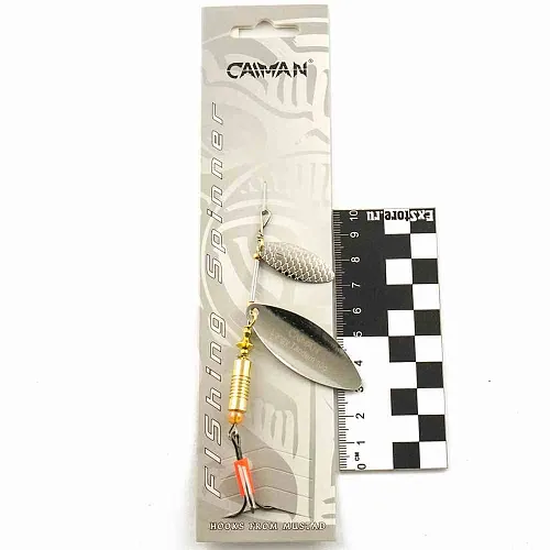 Блесна вращающаяся Caiman Longy Tandem 10гр #3 цвет CA02 (5шт в упак.)