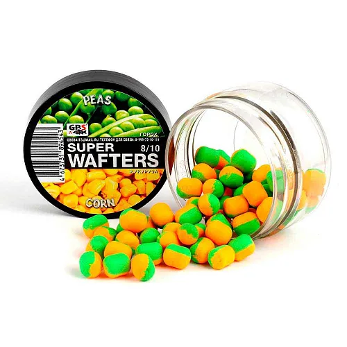Бойлы нейтральной плавучести (Wafters) GBS Горох кукуруза 8х10мм