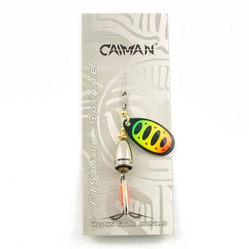 Блесна вращающаяся Caiman Round Accoustic 8гр #3 цвет CA24 (5шт в упак.)