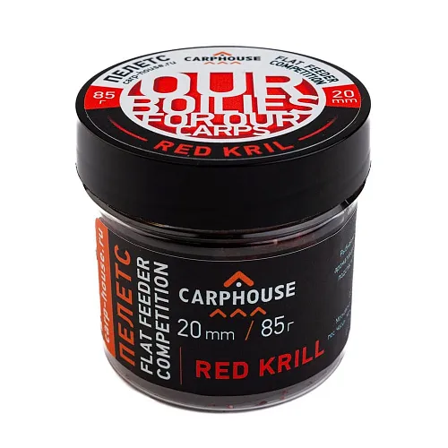 Пелетс насадочный Carp House Red Krill 20мм (банка)