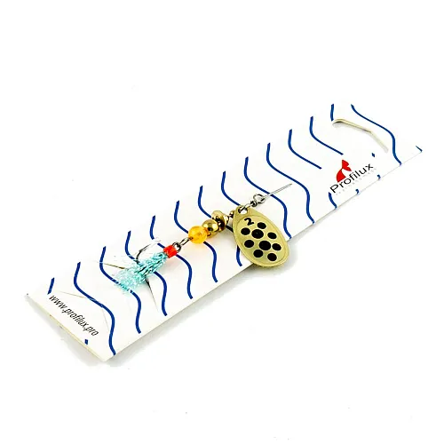 Блесна вращающаяся Profilux Френч 2 (4гр) цв. 02-м латунь матовая (5 шт в упак.)