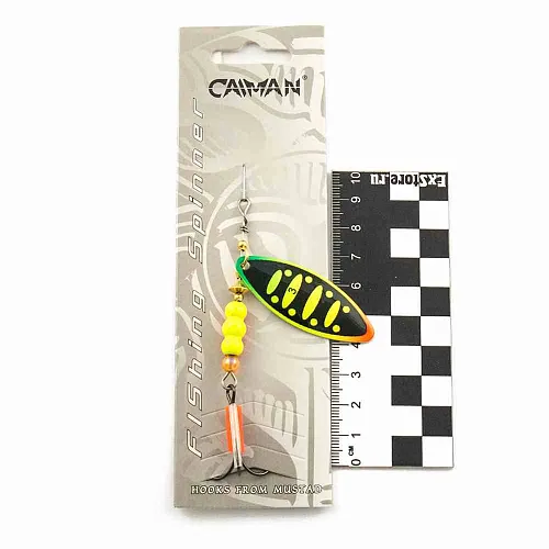 Блесна вращающаяся Caiman Longy Caterpillar 10гр #3 цвет CA53 (5шт в упак.)