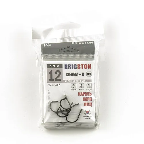 Крючок Brigston Iseama-X BN №12 ( уп. 5 шт.)