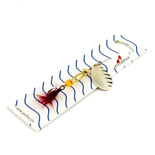Блесна вращающаяся Profilux Щучья 7гр цв. 01-м серебро матовое (5 шт в упак.)