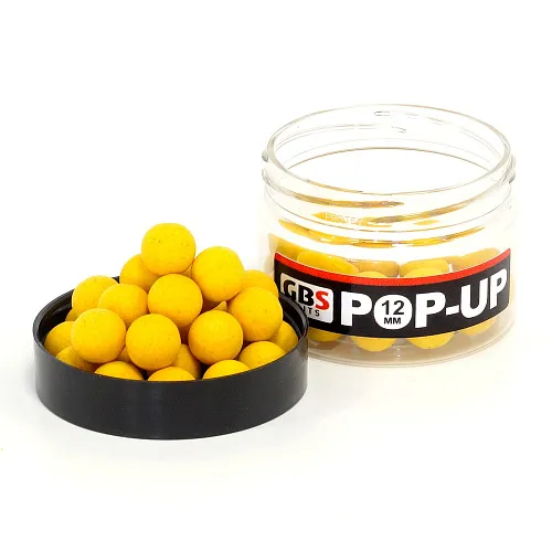 Бойлы GBS Baits Pop-up плавающие 12мм 40гр (уп. 6 шт) Balmy Corn Кукуруза