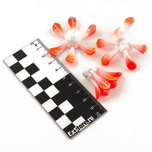 Поплавок зимний Proliv "Ромашка" 6 лепестков 1,4 гр (красный) отгрузка 2-2,5 гр (3 шт. в упак)