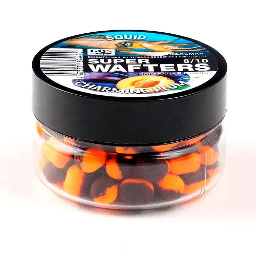 Бойлы нейтральной плавучести (Wafters) GBS Кальмар-чарующая слива 8х10мм