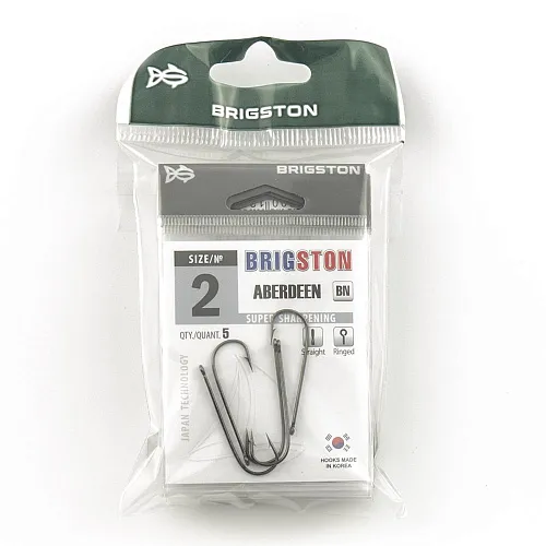 Крючок Brigston Aberdeen BN № 2 ( уп. 5 шт.)