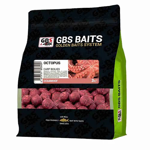 Бойлы тонущие GBS Baits 20мм 3кг Осьминог