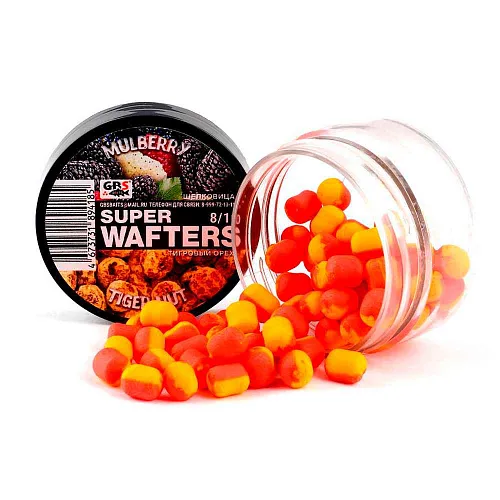 Бойлы нейтральной плавучести (Wafters) GBS Шелковица-тигровый орех 8х10мм