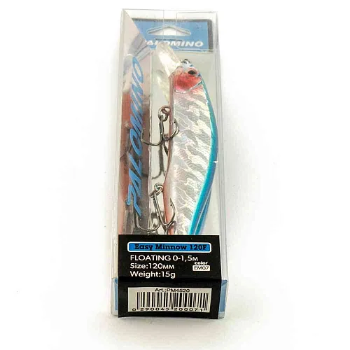 Воблер Palomino Easy Minnow 120F 15гр 0-1,5м цвет 7
