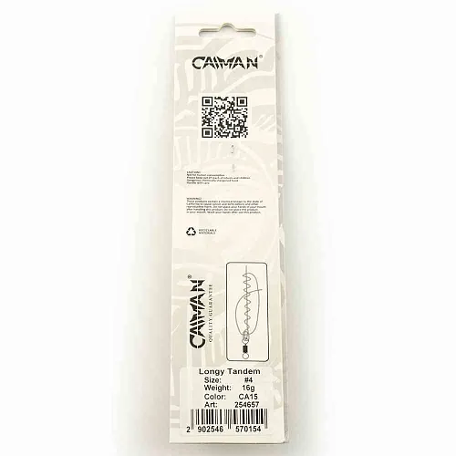 Блесна вращающаяся Caiman Longy Tandem 16гр #4 цвет CA15 (5шт в упак.)