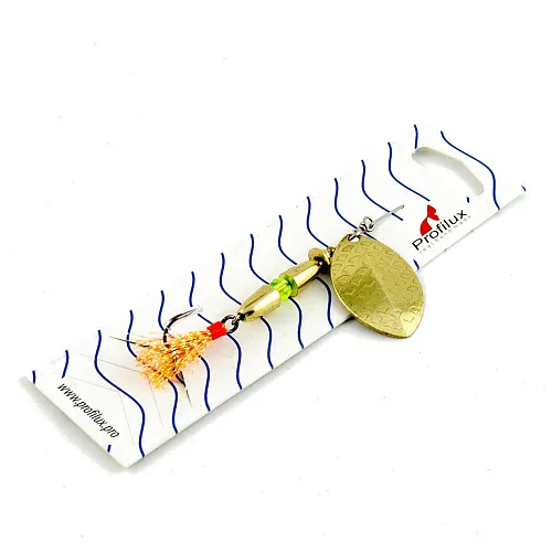 Блесна вращающаяся Profilux Олимпик 4 (10гр) цв. 05 латунь чешуя (5 шт в упак.)