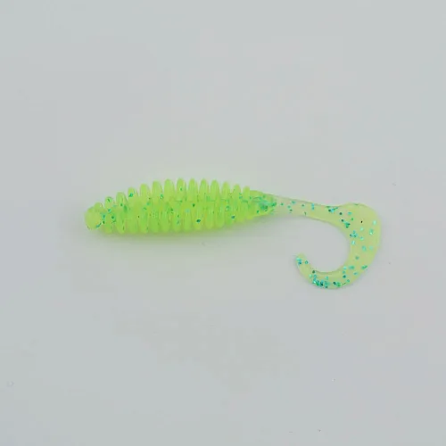 Виброхвост FISHER BAITS Ribbed Twist 65мм цвет 07 (уп. 10шт)