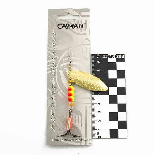 Блесна вращающаяся Caiman Longy Caterpillar 10гр #3 цвет CA03 (5шт в упак.)