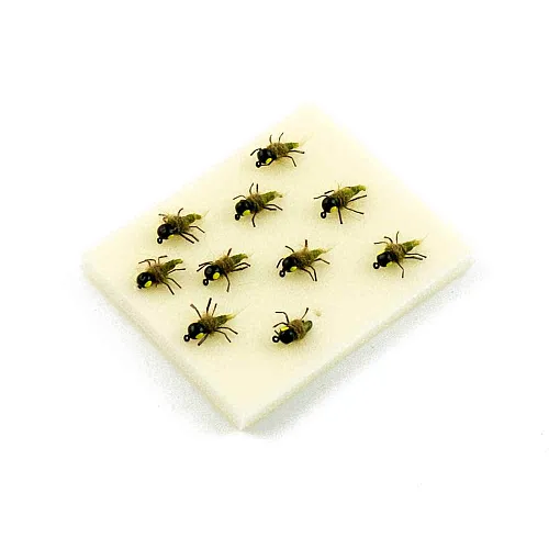 Мормышка вольфрамовая Мастив Стрекоза 3 петля черный с глазк. вязаный, 0,4 гр