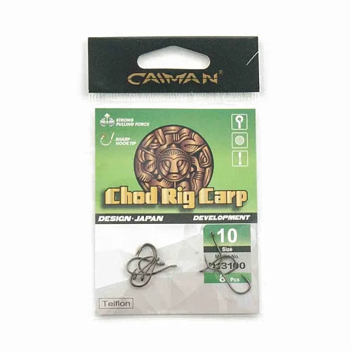 Крючки Caiman Chod Ring Carp Teflon №10