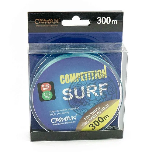 Леска Caiman Competition Surf 300 м 0,25мм синяя 