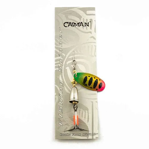 Блесна вращающаяся Caiman Pike killer accoustic 10гр #4 цвет CA70 (5шт в упак.)