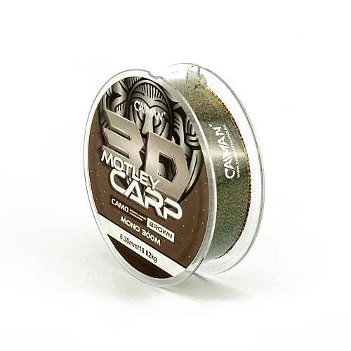 Леска Caiman Motley Carp 300м 3D Camo Brown 0,30 мм (6шт в упак)
