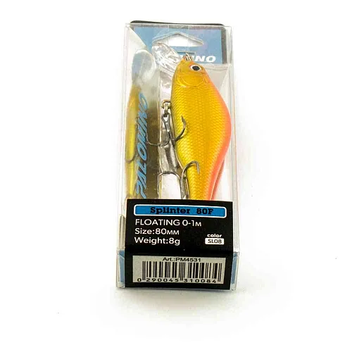 Воблер Palomino Splinter 80F 8гр 0-1м цвет 8