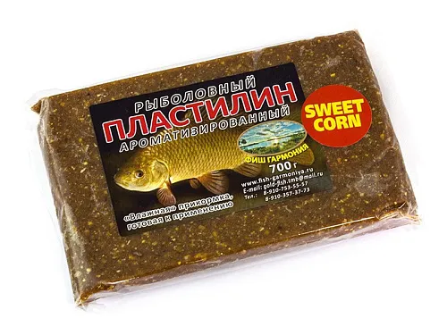 Пластилин рыболовный (14шт. в упак.) кукуруза