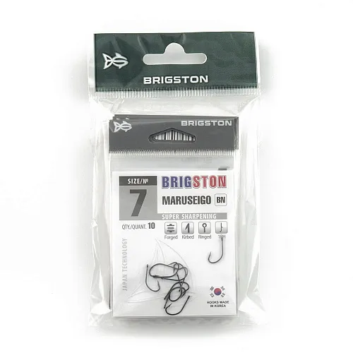 Крючок Brigston Maruseigo - 1 BH BN № 7 ( уп. 10 шт.)