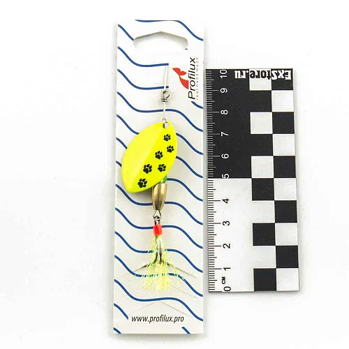 Блесна вращающаяся Profilux Олимпик 4 (10гр) цв. 213 желтый (5 шт в упак.)