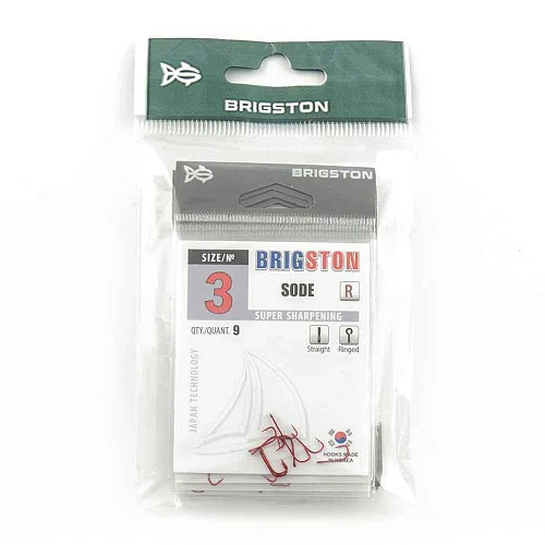 Крючок Brigston Sode Red №3 ( уп. 9 шт.)