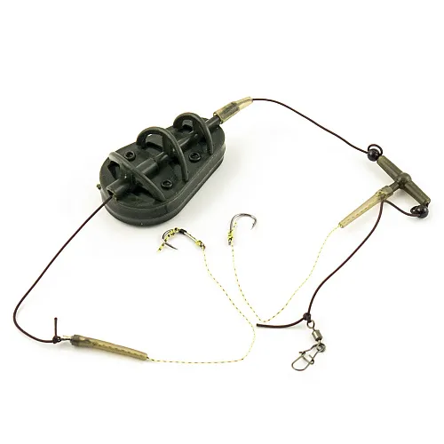 Монтаж Palomino PL6133-C с флэт кормушкой отвод вертолет 2 крючка 90g
