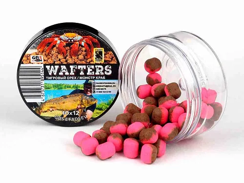 Вафтерсы GBS&Fadeev (wafters) Тигровый орех-монстр краб 10х12мм (+ликвид)