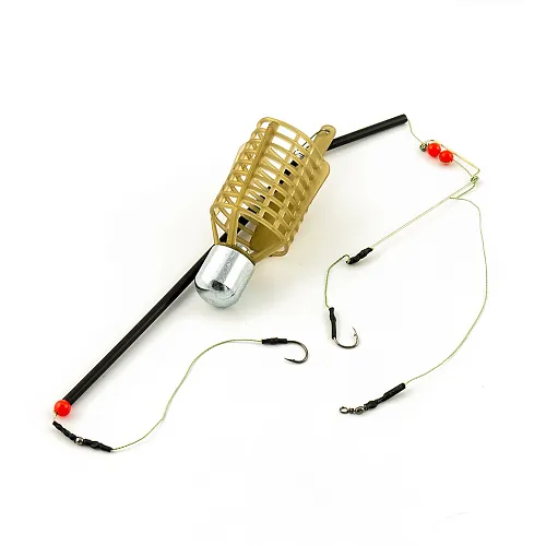 Монтаж Palomino c кормушкой Bullet с антизакручивателем PL6171-B 50g 2 крючка