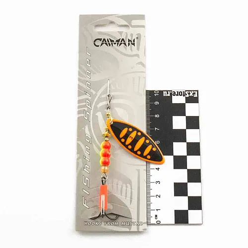 Блесна вращающаяся Caiman Longy Caterpillar 10гр #3 цвет CA54 (5шт в упак.)