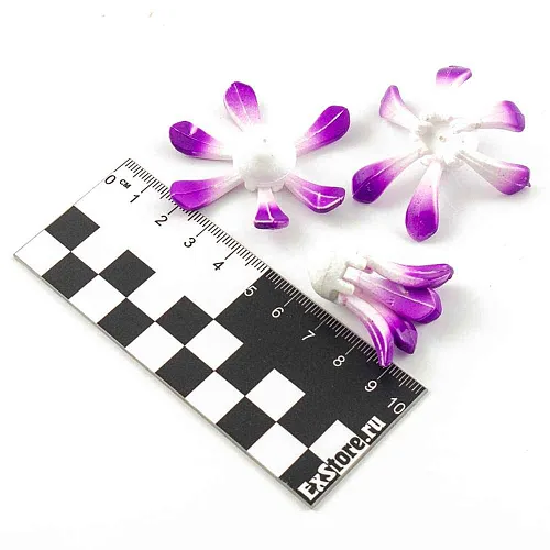 Поплавок зимний Proliv "Ромашка" 6 лепестков 1,4 гр (фиолетовый) отгрузка 2-2,5 гр (3 шт. в упак)