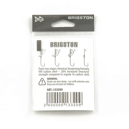Крючок Brigston K-1X №10 ( уп. 4 шт.)
