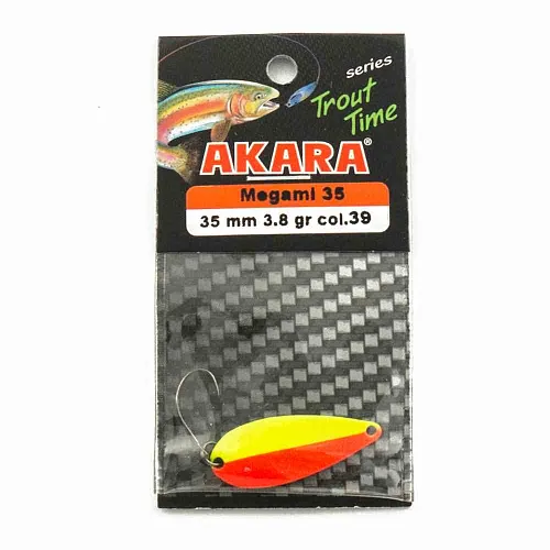 Блесна форелевая колеб. AKARA trout time Megami 35мм 3,8гр цвет 39