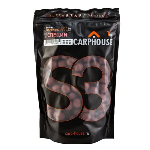 Бойлы Carp House вареные S3 Специи коричневый 1кг