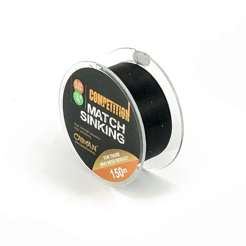 Леска Caiman Competition match sinking 150м 0.30мм черная 