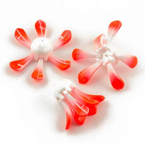 Поплавок зимний Proliv "Ромашка" 6 лепестков 1,4 гр (красный) отгрузка 2-2,5 гр (3 шт. в упак)