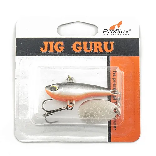 Джиг-блесна Profilux Тэйл-Спиннер 21гр цв. 302 (Серебро-черноспинка)