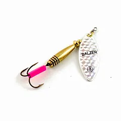 Блесна вращающаяся Balzer(Польша) Лонг №3 15гр серебро