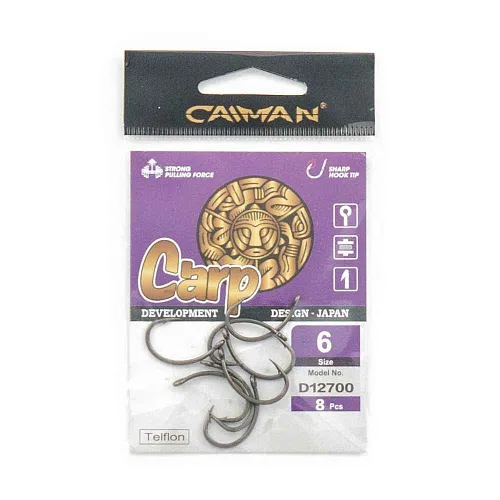 Крючки Caiman CarpTeflon №6 12700