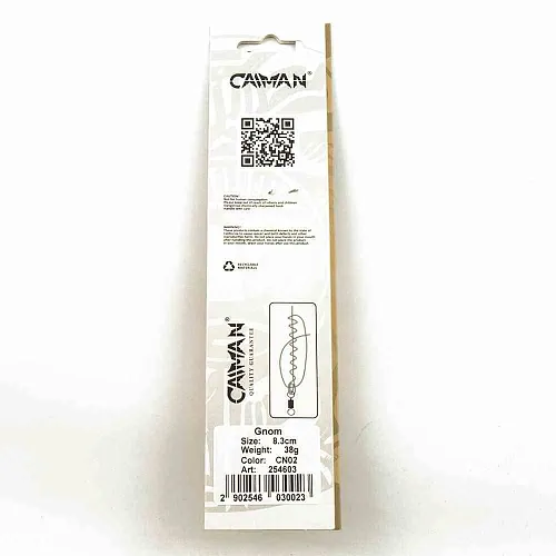 Блесна колеблющаяся Caiman Gnom 38гр 8,3см цвет CN02 (5шт в упак.)