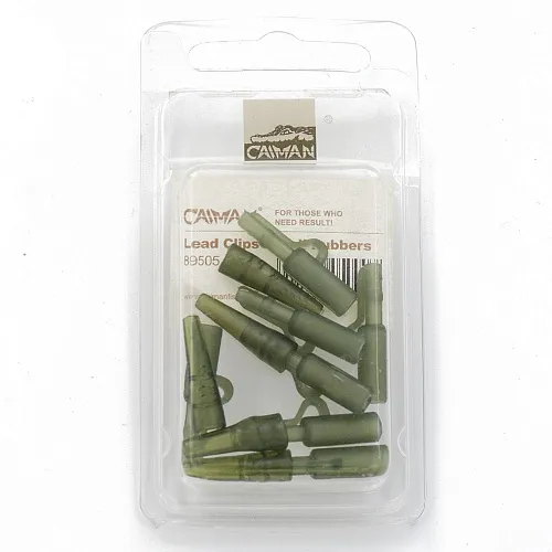 Набор клипс Caiman Lead Clips and Tail Rubbers (в упак. 7 шт.) 189505 