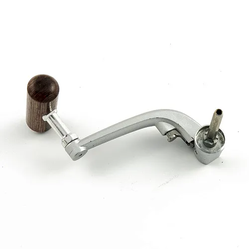 Ручка для катушки Palomino метал. складная хром (деревянный кноп)