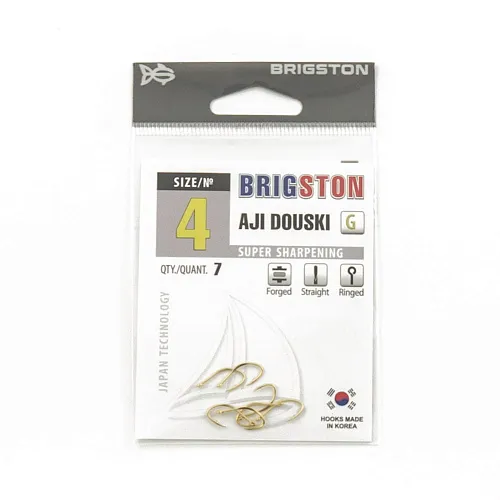 Крючок Brigston AJi Douski Gold № 4 ( уп. 7 шт.)