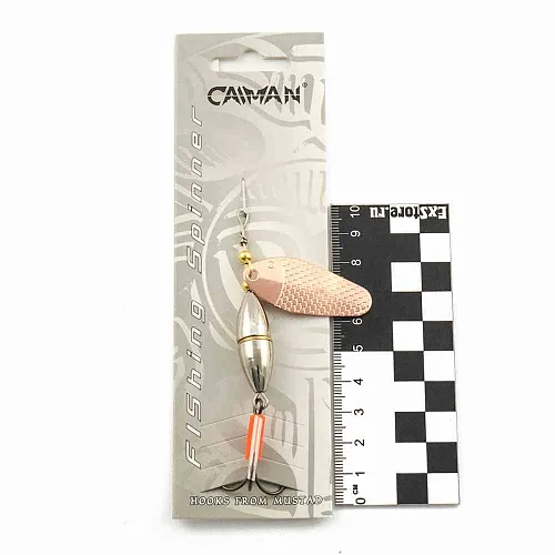 Блесна вращающаяся Caiman Oval core 20гр #6 цвет CA01 (5шт в упак.)